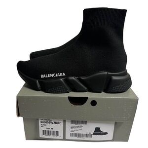 Balenciaga Black IT36 W36 Women Speed Trainers Runners Cloth